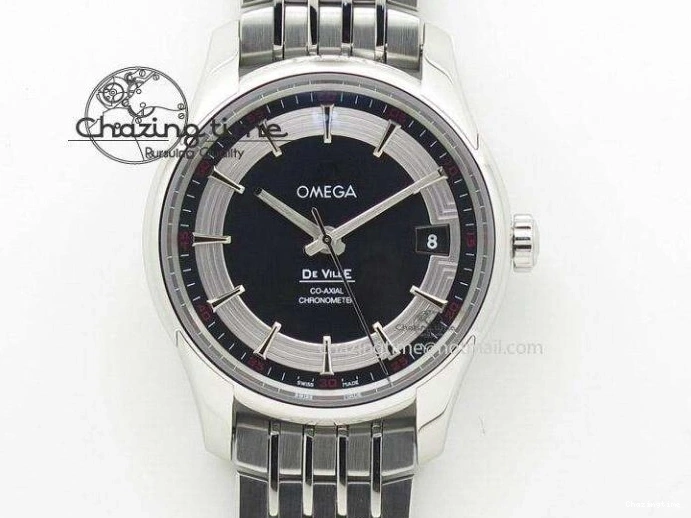 0110 Sophisticated Planet Ocean Master Chronometer Chrono SS OM 1:1 Best Edition Orange On SS Bracelet A 8156